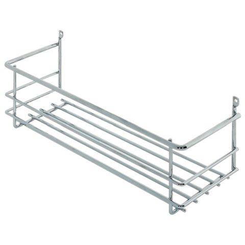 Surface Mounted All Purpose Basket Material: Steel wire Finish: Chrome plated polished Version: With screw holes Dimensions (W x D x H): 312 x 101 x 112 mm Mounting: Screw fixing Hafele