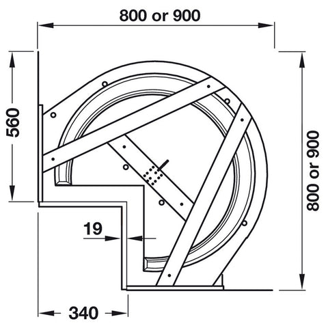 Mondo 2 revolving Corner unit