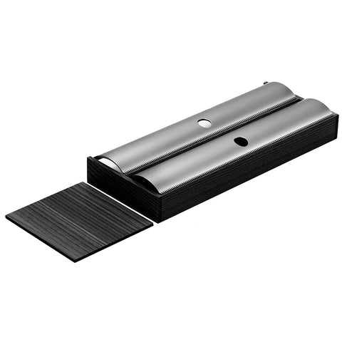 Twin roll holder, Black ash
