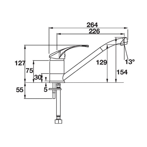 Mixer Tap Brand: Häfele Finish: Polished chrome Star Rating: 4 Ltr/min: 6.5 License Number: 1712 WELS Registration Number: T15740 Watermark: Certified Note: Not suitable for installation directly into a laminate benchtop Support: User Manual/Installation