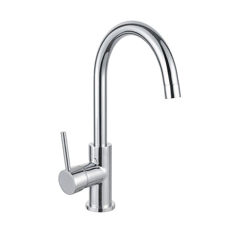 Mixer Tap Gooseneck Brand: Häfele Finish: Polished chrome Star Rating: 5 Ltr/min: 5 License Number: 1712 WELS Registration Number: T15749 Watermark: Certified Note: Not suitable for installation directly into a laminate benchtop Support: User Manual/Insta