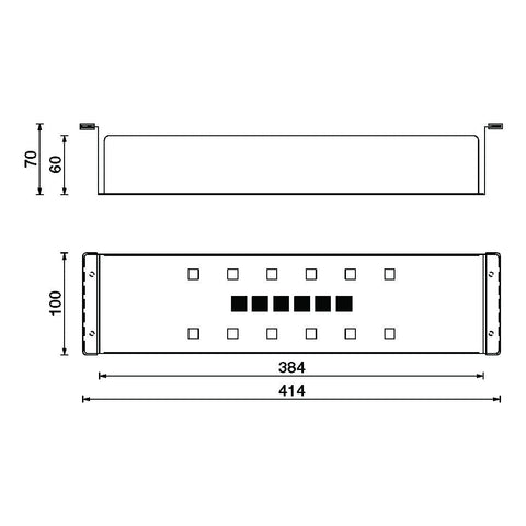 Squareline Colander Features: 414 x 100 x 70 mm (L x W x D)18/10 Stainless steel brushed finishPlastic tabs for easy sliding Manufacturer's warranty: 20 years Hafele