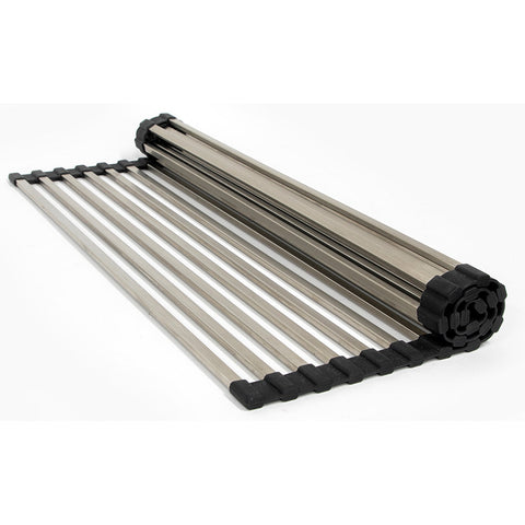 Squareline Rollup Drainer Mat Features: 470 x 440 mm (L x W)18/10 Stainless steel brushed finishFits all sinks in the Squareline rangeManufacturer's warranty: 20 years Hafele