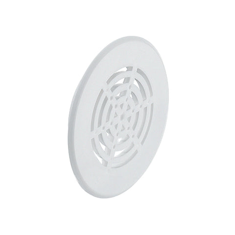 Plastic Ventilation Trim with Harpoon Type Flange - White Version: With flanged rim Installation: For recess mounting Finish: White Hafele