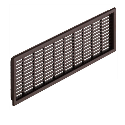 Ventilation Grill - White Version: With flanged rim Installation: For recess mounting Apertures: 15.2 x 2.1 mm Material: Plastic Finish: White Dimensions(A x B x C x D): 40 x 35 x 149 x 144 mm41 x 35 x 175 x 170 mm68 x 60 x 227 x 220 mm120 x 116 x 225 x 2