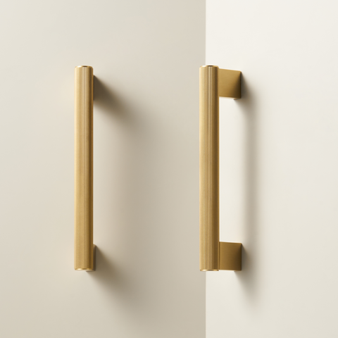 Bauer Solid Brass Handle | Satin Brass XS - XL