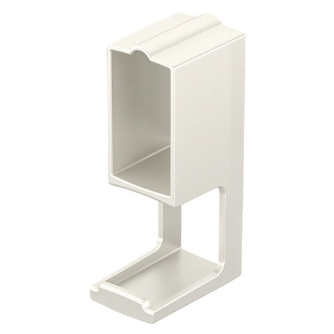 DressCode Wardrobe Rail Hook Area of Application: Hook for suspending handbags and scarves on the wardrobe rail Material: Plastic Finish: Traffic White Suitable for: For rectangular wardrobe rail 34x18 mm Installation: For sliding onto straight-edged ward