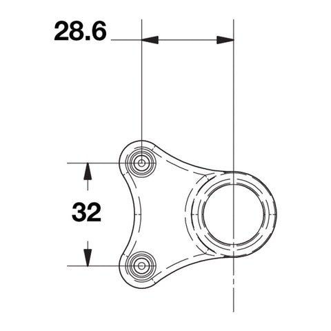 Shoe Rail Bracket Material: Plastic Finish: Black Area of application: Connects the shoe rail to the side panel using 32 mm line bore holes with 5 mm press in dowels Suitable with following products: Shoe Rail Hafele