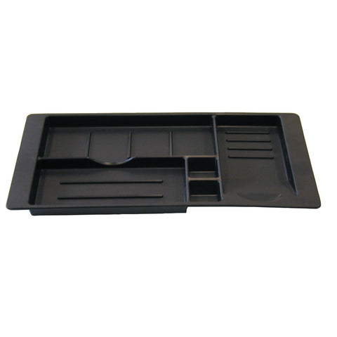 Sliding Pencil Tray - Deluxe Version: To suit Supraplex drawer with an internal carcase width of 426 mm Material: Plastic Finish: Black Hafele