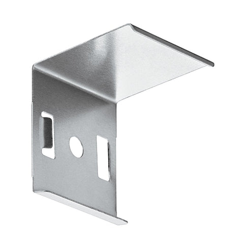 Mounting Plate for Corner Mounting Set: 2 pieces Material: Stainless Steel Finish/colour: Silver Suitable with following products: Profile for Corner Mounting: 833.74.812 Hafele