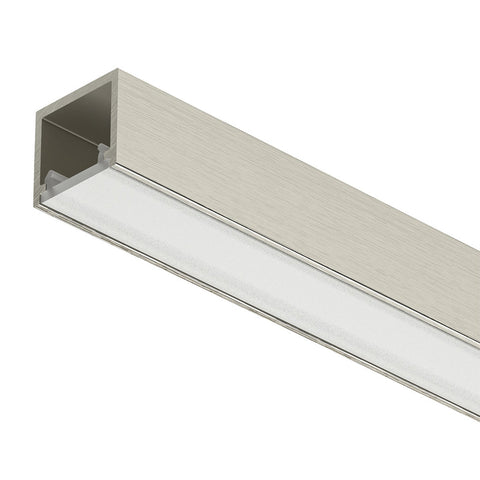 Profile 2102, Häfele Loox Width: Internal width: 11mmDiffuser: 11mm Material: Profile: AluminiumDiffuser: Plastic Finish: SilverBlackStainless Steel Brushed Order Reference: : DiffusersThe diffuser created a uniform light.The LED points are invisible from