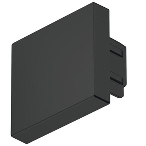 End Cap for Profile 2102, Häfele Loox Material: Plastic Finish: SilverBlackSatin Stainless steel brushed Version: With drill mark for cable outlet Suitable for: Häfele Loox5 profile for under mounting, profile 2102. Supplied with: 5 Pairs of end caps Hafe