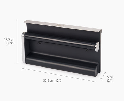 RollGrip™ Under-Shelf Stainless-Steel Kitchen Roll Holder