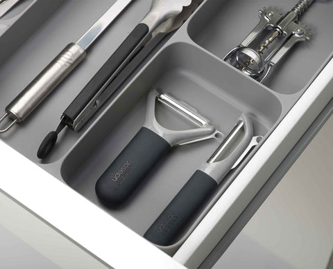 DrawerStore™ Grey Cutlery, Utensil & Gadget Organiser