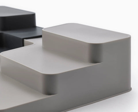 CupboardStore™ Expandable Grey Tiered Organiser