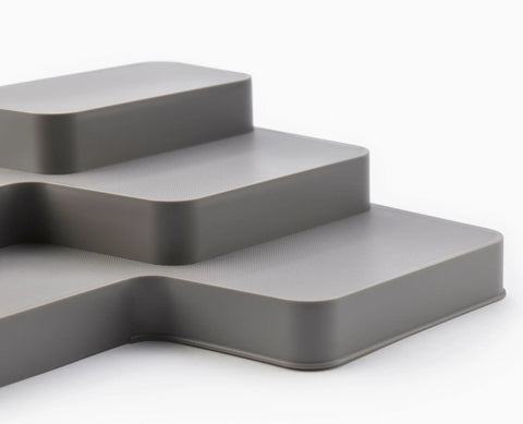 CupboardStore™ Expandable Grey Tiered Organiser