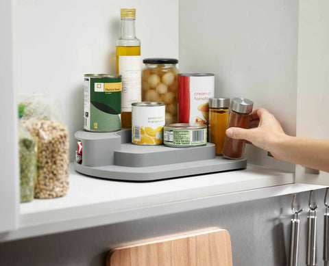 CupboardStore™ Grey Rotating Organiser