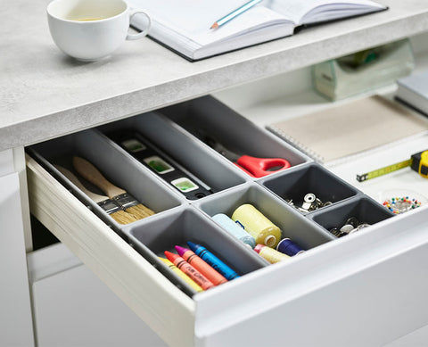 Blox™ 7-piece Grey Drawer Organiser Set
