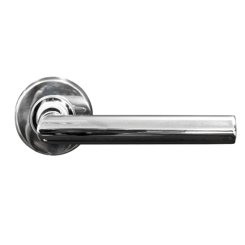 Glenelg Lever Handle Features: Hollow stainless steel handleStainless steel rose cover and diecast base Concealed through-bolt rose fixing press fit rose cover Finish: Satin stainless steelPolished stainless steelSatin brassAntique brassGraphite black Doo