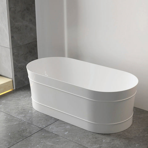 Bondi Freestanding Bath 1700mm Gloss White