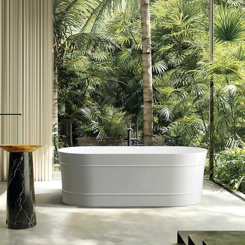 Bondi Freestanding Bath 1700mm Gloss White