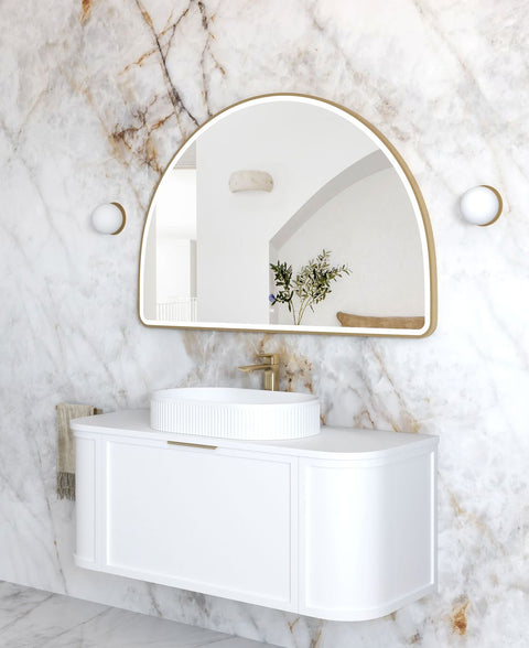ARCHIE LED Half Moon Mirror 1200x800mm