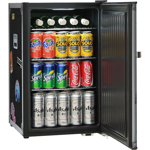 Music Roadie Case Retro Mini Bar Fridge 70 Litre Schmick Brand With Opener - Mode BC70B-ROADIE-AUS