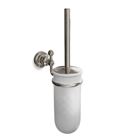 Wall-Mounted Toilet Brush & Holder (Ceramic) | Agora