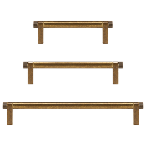 Linus Solid Brass Handle | Grinded Bronze S-L