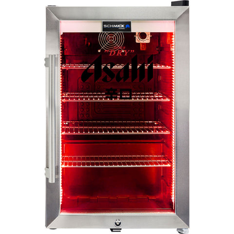 Asahi branded bar fridge, Great gift idea! Great Entertaining Room Or Man Cave Item - Model SC70-SS-R-ASAHI