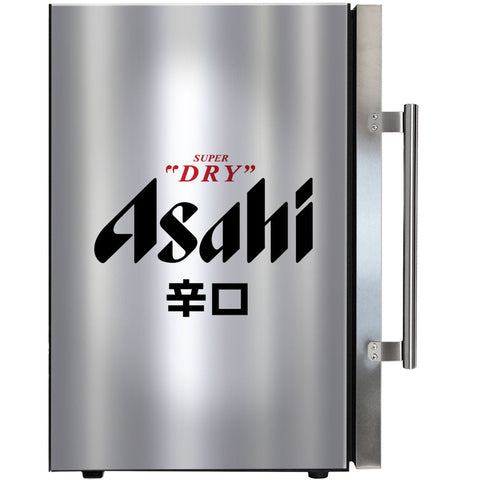 Asahi branded bar fridge, Great gift idea! Great Entertaining Room Or Man Cave Item - Model SC70-SS-W-ASAHI