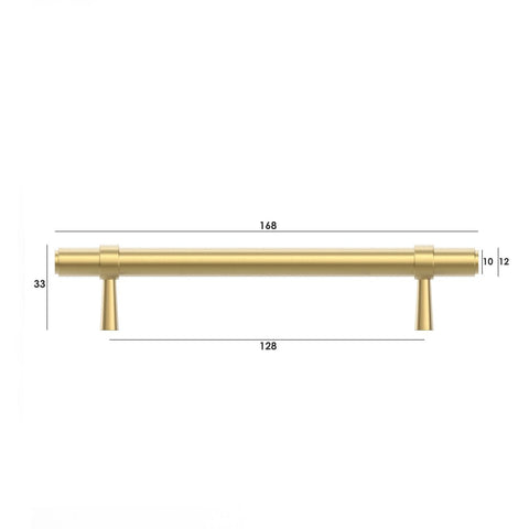 Astor - Brushed Brass Handle (Premium Solid Brass Construction) (All Sizes)