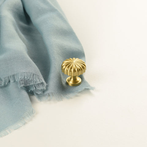 Aurora Solid Brass Knob | Satin Brass