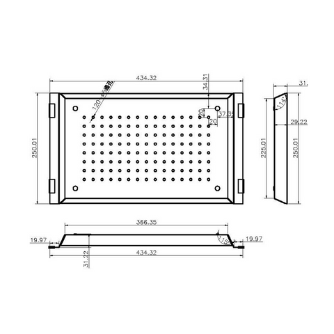 B-400 – Sink Colander sketch