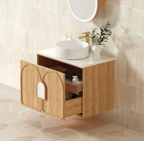 BALMORAL Mark II Wall Hung Vanity Woodland Oak (All Sizes)