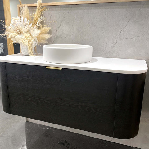 Bondi Black Oak Single Basin Vanity