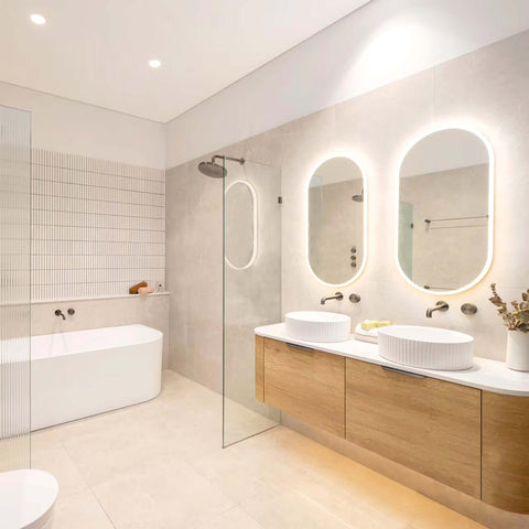 Bondi Natural Oak Double Basin Vanity