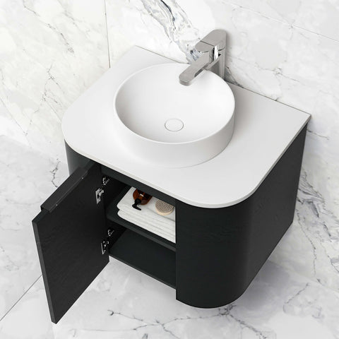 Bondi Black Oak Single Basin Vanity
