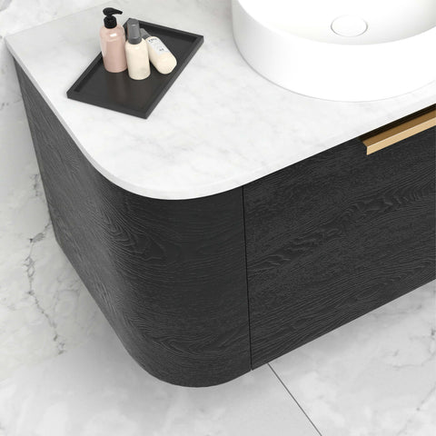 Bondi Black Oak Single Basin Vanity