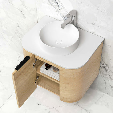 Bondi Natural Oak Single Basin Vanity