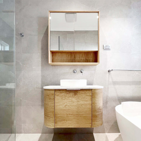 Bondi Natural Oak Single Basin Vanity