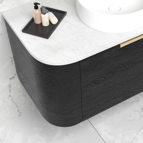Bondi Black Oak Single Basin Vanity