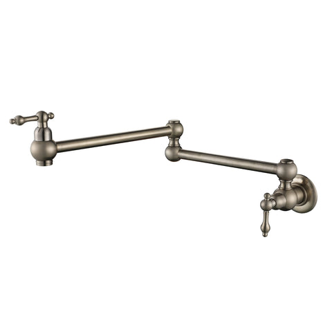 BOR020BN – Bordeaux Kitchen Pot Filler – Brushed Nickel