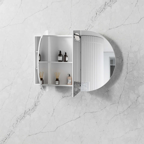 Bondi Satin White Shaving Cabinet Shaving Cabinet Otti Australia 1200mm