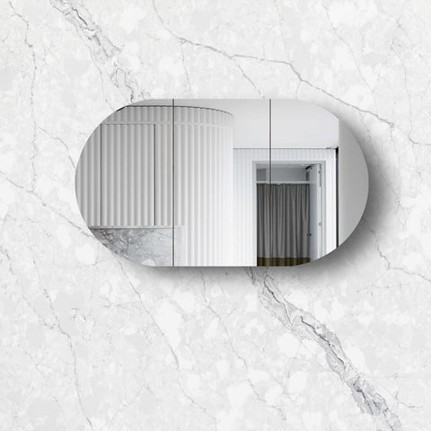 Bondi Satin White Shaving Cabinet Shaving Cabinet Otti Australia 1500mm
