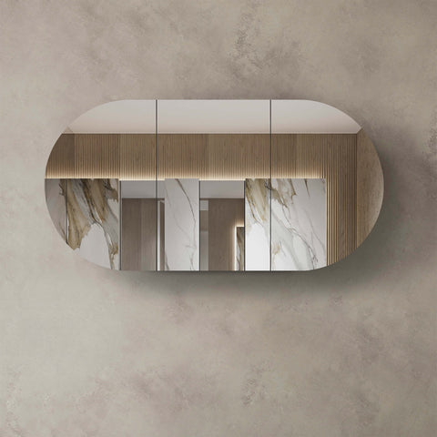 Bondi Natural Oak Shaving Cabinet Shaving Cabinet Otti Australia 1800mm