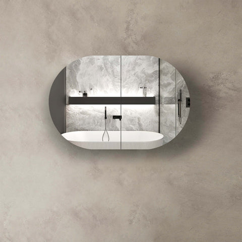 Bondi Black Oak Shaving Cabinet Shaving Cabinet Otti Australia 900mm
