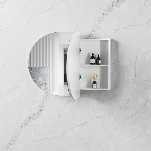 Bondi Satin White Shaving Cabinet Shaving Cabinet Otti Australia 900mm