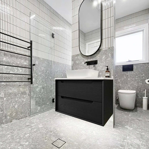 Byron Black Oak Single Basin Vanity