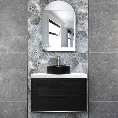 Marlo Above Counter Basin 400mm Round Matte Black